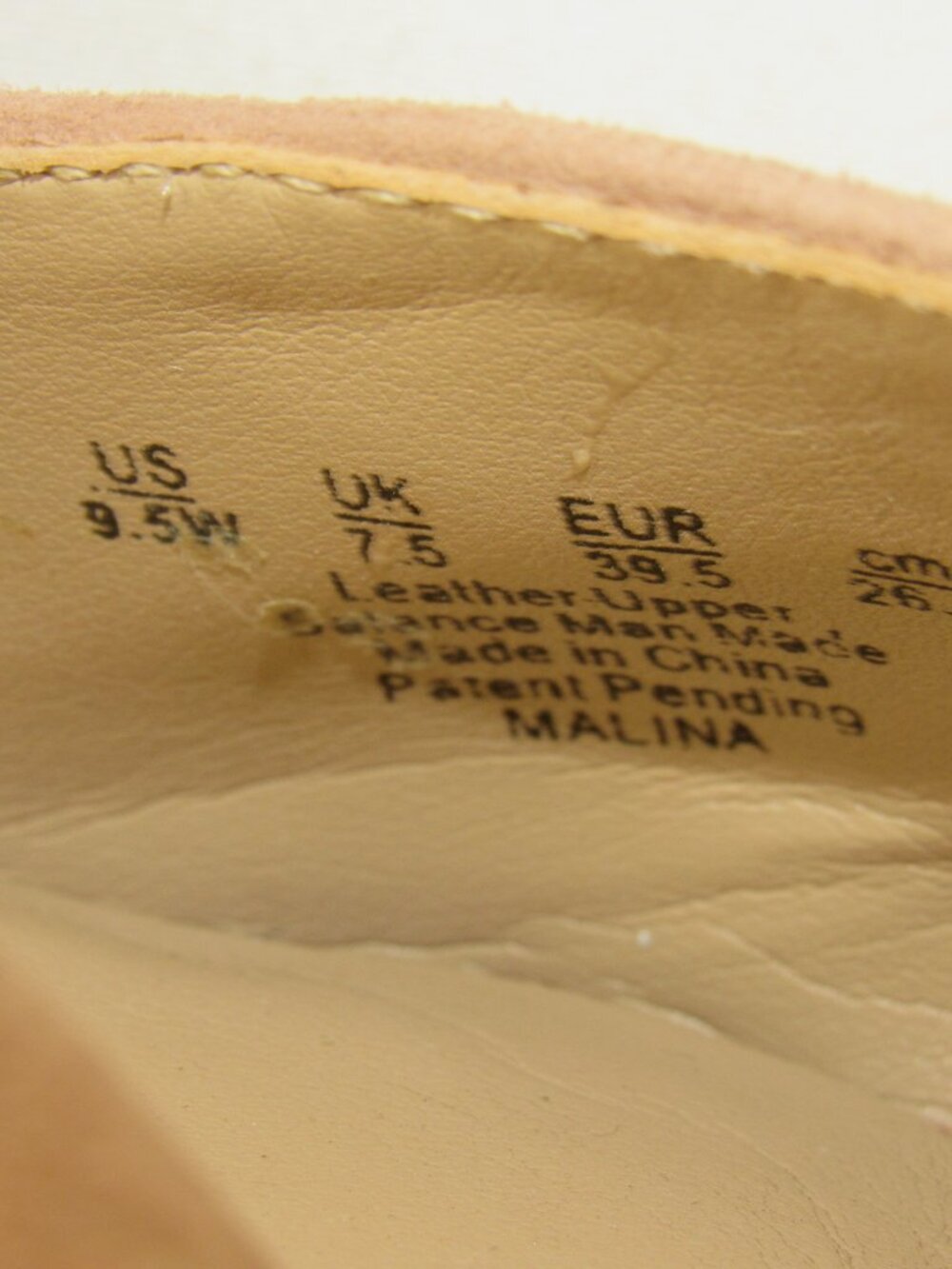 Naturalizer Beige Suede Leather MALINA Platform Sandal Heel Women's 9.5 - Picture 9 of 9